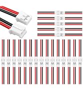 UBANU 20 Pairs JST PH 2.0mm 2 Pin Male & Female Connector with 150mm Wires for Battery H67 H36 Bl...