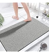 Extra Large Shower Mats Non Slip Without Suction Cups, 23.6×47.2Inch, Bath Mat for Textured Tub S...