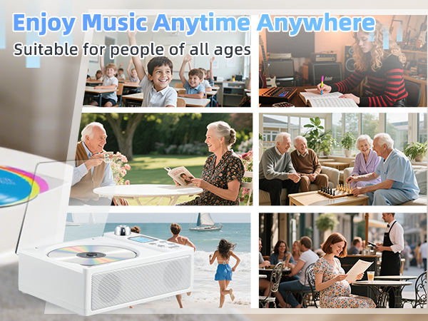 Portable CD Player Boombox