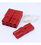 50 Amp Battery Connectors for sb50 Red 50A 600V Plug 5 Pairs 10 pcs,Broad Cable Terminal Battery ...