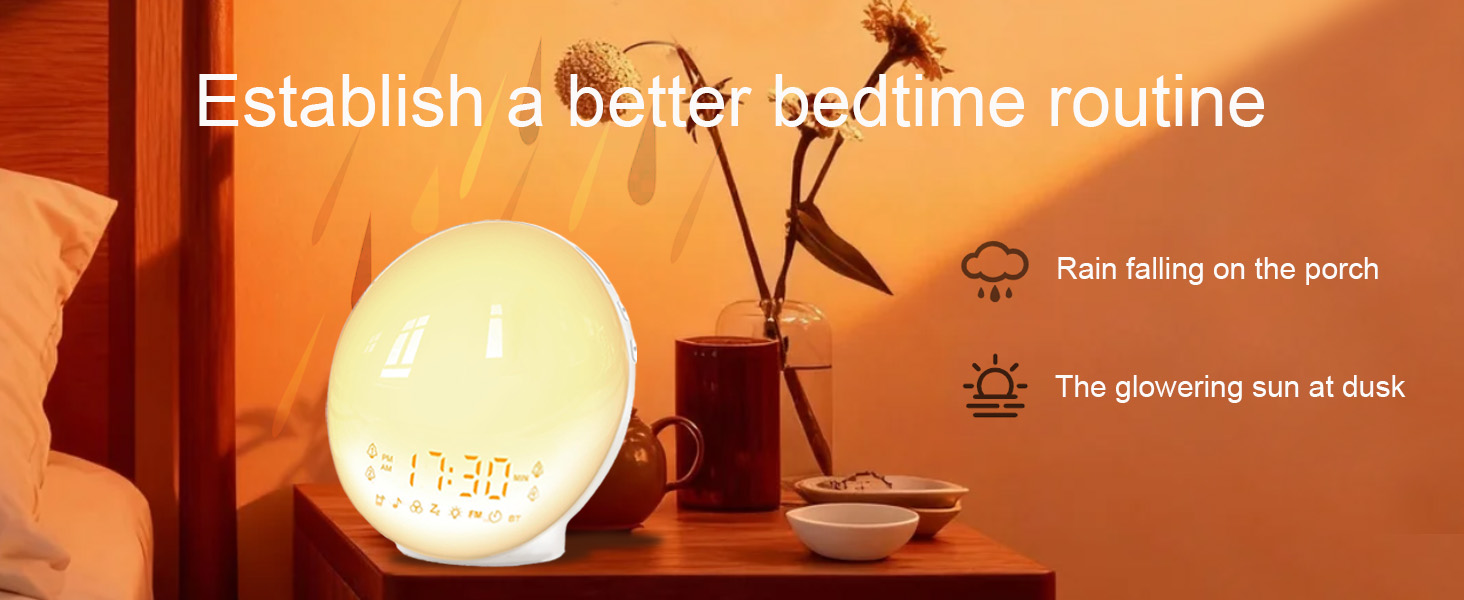 Smart Sunrise Alarm Clock with No Signup APP