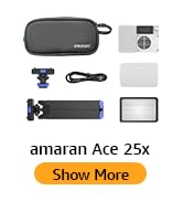 amaran Ace 25x Light Kit Bi-Color Pocket LED Light,Boost Mode to 32W Mini On Camera Video Light,2...