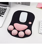 Cute Cat Paw Mouse Pad, Precision Mutispandex Surface, Soft Silicone Filling, Non-Slip PU Base, 2...
