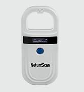 NetumScan Pet Microchip Reader, 256 Data Storage Pet Chip ID Tag Scanner Rechargeable Handheld An...