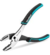 DURATECH 8 Inch Slip Joint Pliers, Pliers Tool with Comfortable TPR Handle | High Carbon Steel, S...