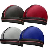 ForceWave Wave Cap,Silky Stocking Wave Cap for Men Women, Black Wave Compression Cap for 360 Waves