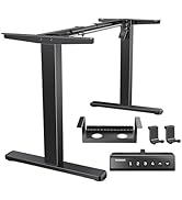 HUANUO Standing Desk Frame with 220lbs Powerful Brushless Motor, Thick T-Shaped Adjustable Desk L...