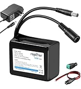rapthor Rechargeable 12V 5200mAh Lithium ion Battery Pack with Charger Compatible with 12V Device...