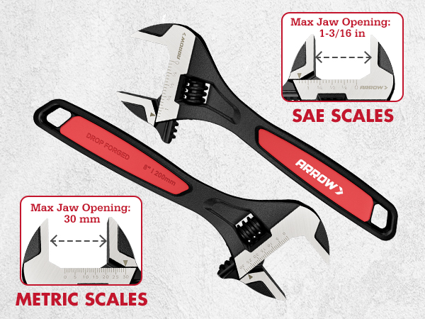 Large capacity 1-3/16 inch, 30mm jaw fits a wide range of fastener sizes