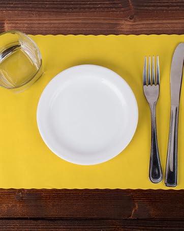 yellow paper placemats