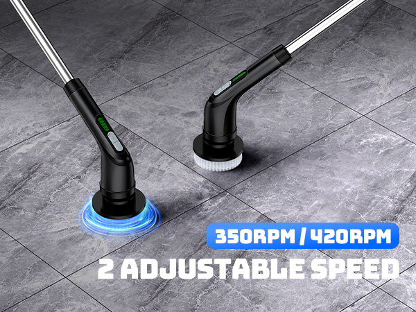 2 speed settings for daily cleaning / powerful stain removal