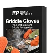KITCHEN PERFECTION XL Silicone Oven &amp; Griddle Gloves -Extreme Heat Resistant BBQ &amp; Grilling Glove...