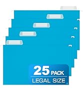 Legal Size Hanging File Folders,25 Packs Legal Hanging File Folders,Blue Legal Size Hanging Folde...