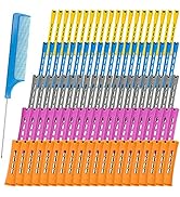 100 Pieces Hair Perm Rods for Nature Hair, Hair Rollers for Short Hair Cold Wave Hair Curlers wit...