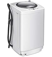 ARLIME 1.2 Cu.ft Portable Washing Machine Full-Automatic,8 lbs Capacity Laundry Machine W/Drain P...