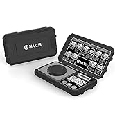 MAXUS Milligram Scale 50g/0.001g, Compact Mg Scale with 50g Calibration Weight, Black Powder Scal...
