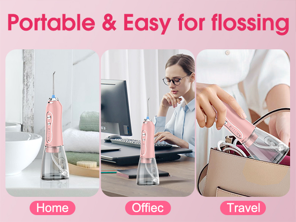 water flossers for teeth pink