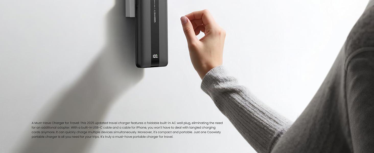 A Must-Have Charger for Travel-Black