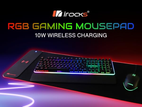 Irocks RGB Gaming Mouse Pad