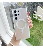 ANNGELAS Magnetic Case Compatible with Samsung Galaxy S22 Ultra,Fluorescent Iridescent Matte Phon...