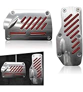 Arwrilt 2 PCS Car Foot Pedal Pads, Brake and Accelerator Pedal Cover Sets, Non-Slip Pedal Cover M...