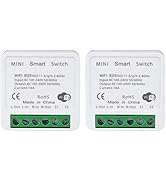 WiFi Smart Switch Light Switch, Compatible with Alexa/Google Home, APP Remote Control, Voice Cont...