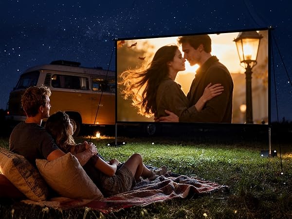 120 inch Projector screen with stand