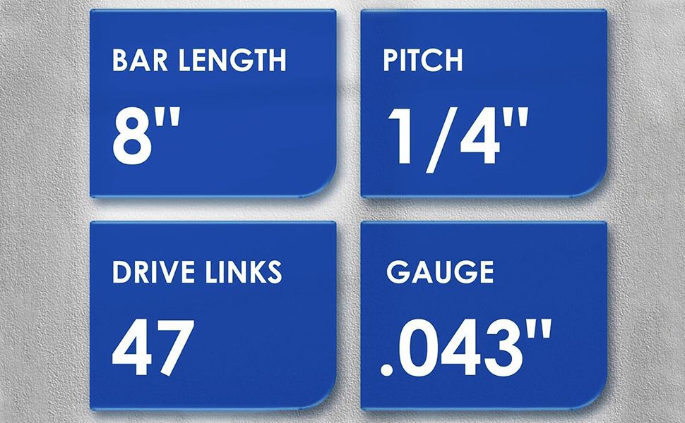 8 INCH CHAINSAW CHAIN