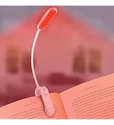 Finezeal 630nm Red Book Light [1 Pack] - Zero Blue Light, Rechargeable Clip On Red Reading Light ...
