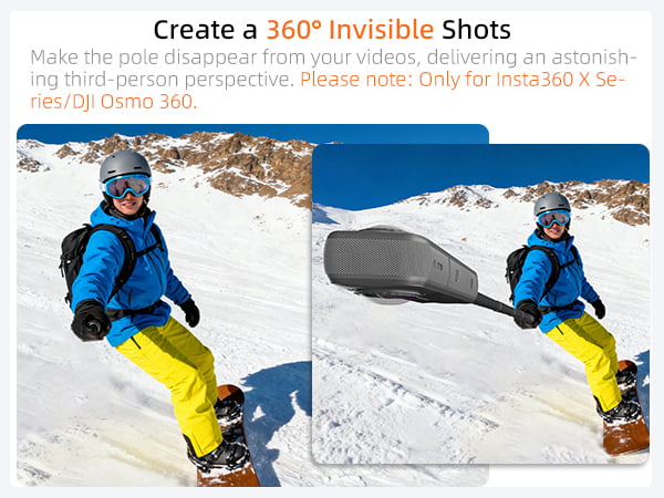 Insta 360 Invisible Selfie Stick