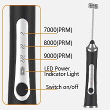 Customizable 3-Speed Frothing