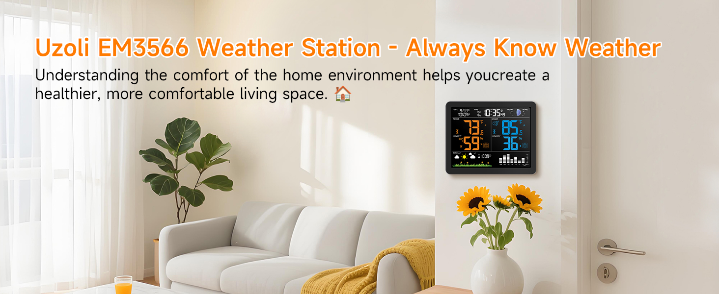 wireless weather station indoor outdoor