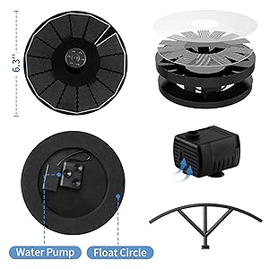 solar fountain pump solar water fountain for bird bath