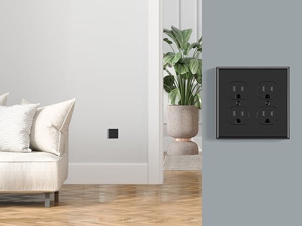 2 Gang Standard Duplex Wall Plate