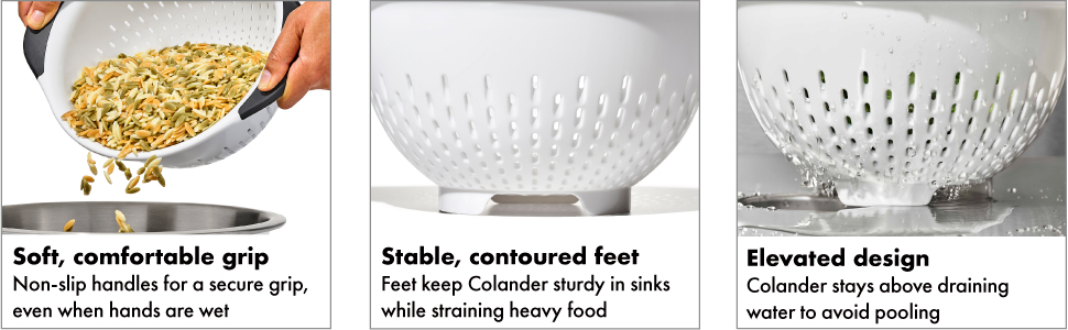 OXO Good Grips 3 qt./ 2.7L Plastic Colander