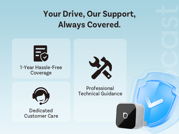 2026 Upgrade Ottocast Mini Cube, 2-in-1 Wireless CarPlay &amp; Android Auto Adapter