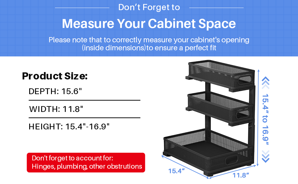 3-Tier Under Sink Organizer
