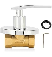 1/2 Angle Valve, Leakage Proof Concealed Installation Copper Water Stop Valve for Kitchen Bathroo...