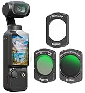 SMALLRIG Magnetic Filters Set for DJI Osmo Pocket 3, Includes 1/4 Black Diffusion &amp; ND16 &amp; CPL Fi...