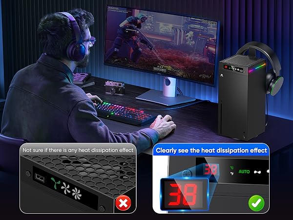 LED temperature display