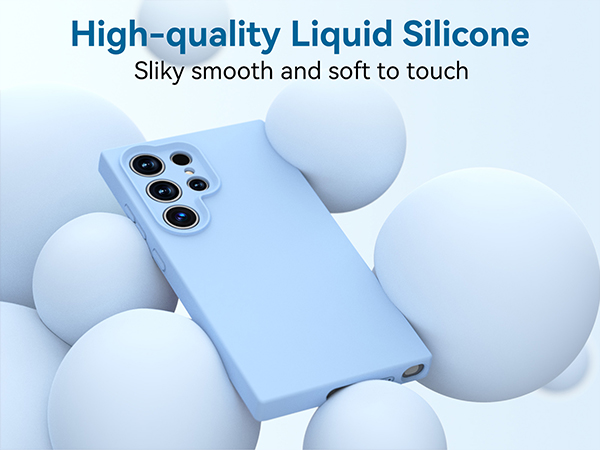 galaxy s24 ultra case liquid silicone slim rubber gel