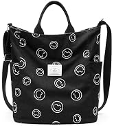 KALIDI Corduroy Tote Bag, Large Messenger Bag Shoulder Hobo Crossbody Zipper Bag Casual Work Shop...