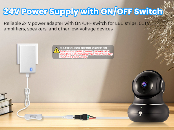 24V 3A led light adapter