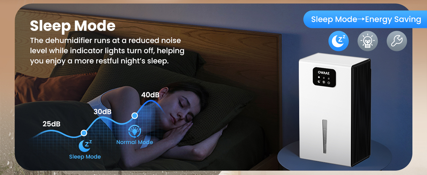 dehumidifier with sleep mode