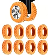 Figffotto 8PCS Luggage Wheel Protector, Silicone Protective Covers for 2-2.4" Spinner Wheels, Ant...
