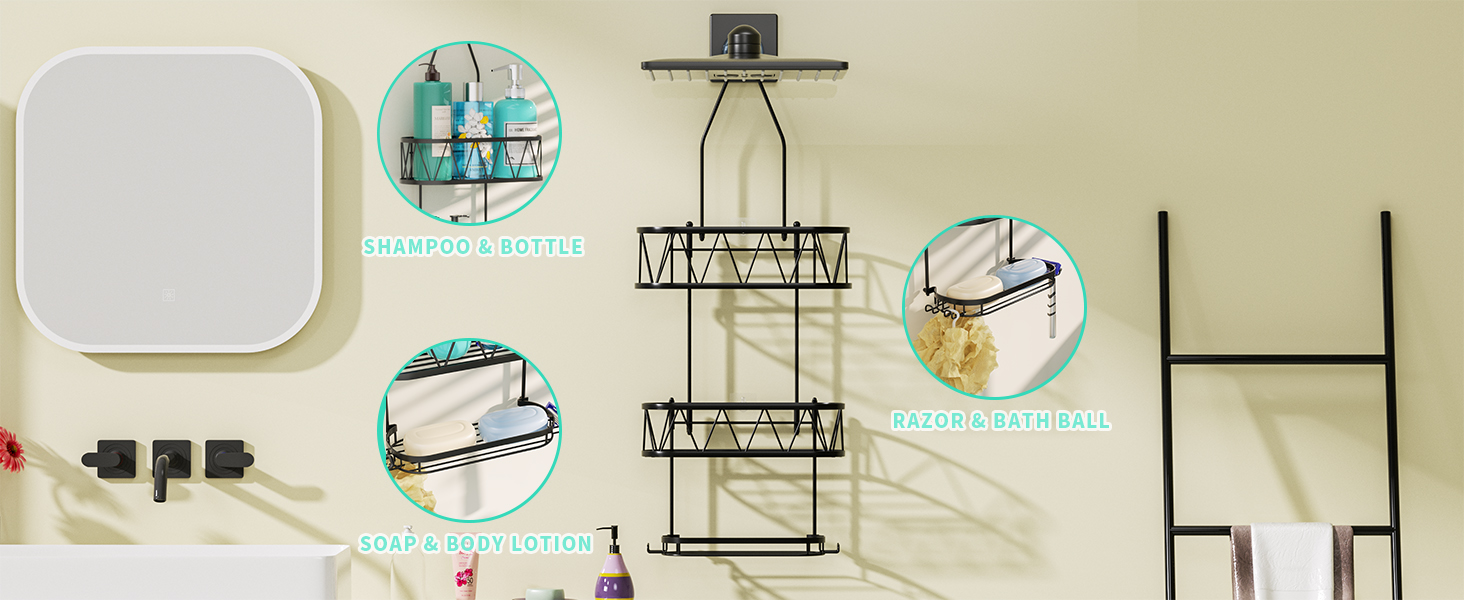 bathroom caddy caddy organizer bath caddy hanging shower caddy bathroom shower organizer