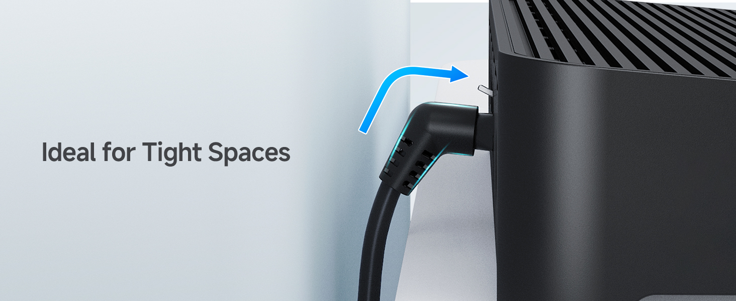 10Gbps Rotatable Cat 6 Ethernet Cable