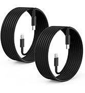 2Pack Black Fast Charger Cable 10ft [Apple MFi Certified], USB Type C to Lightning Cable 10 Foot ...