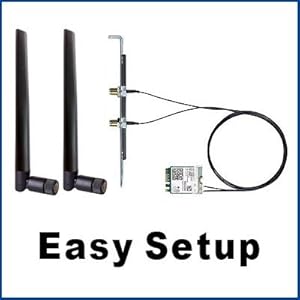 AX200 desktop kit easy setup for any users wifi 6 module wi-fi6 card M.2 slot for desktop