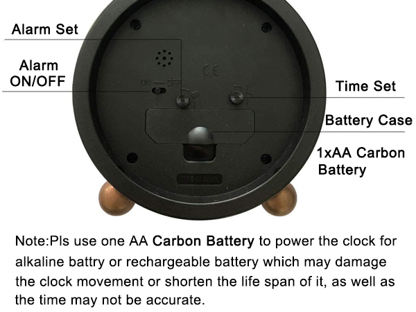 gold alarm clocks for bedrooms analog alarm clock vintage alarm clock